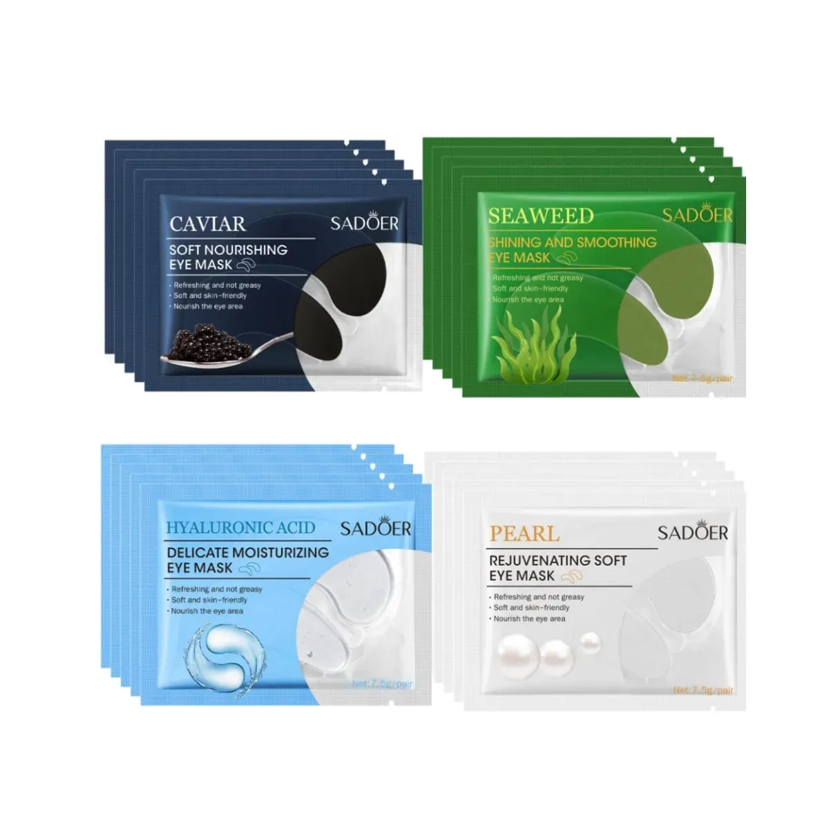 20 Pairs Collagen Under Eye Patches Moisturizing Dark Circles Eyes Care Masks Puffy Eyes