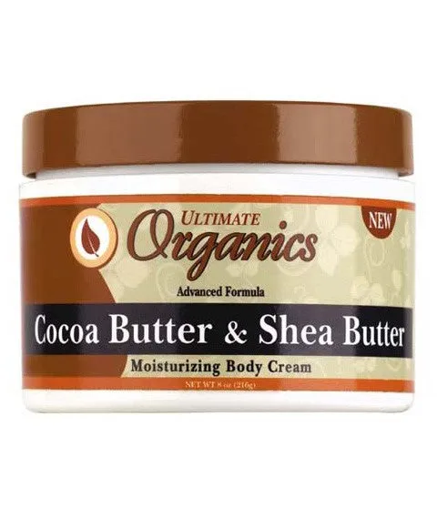 Africas Best Ultimate Organics Cocoa Butter And Shea Butter Cream 227g
