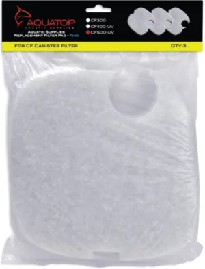 AQUATOP Replacement Pads for CF500-UV - 3pcs - Fine