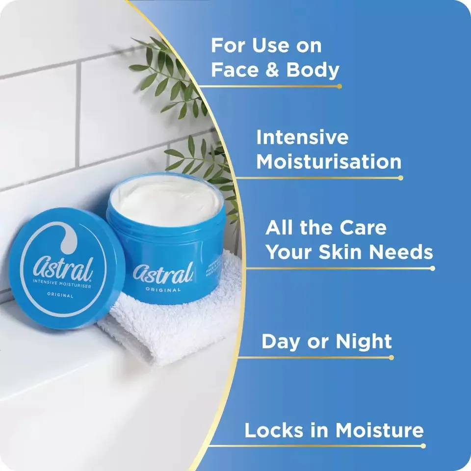 Astral Original Face And Body Intensive Moisturiser 50ml, 200ml & 500ml