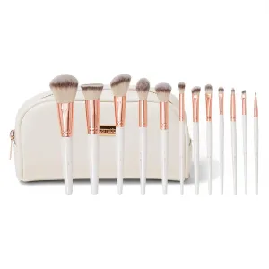 BH Cosmetics Rosé Romance 12 Piece Brush Set With Bag