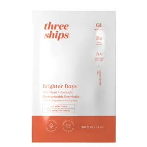 Brighter Days Red Algae   Avocado Biodegradable Eye Mask - Single