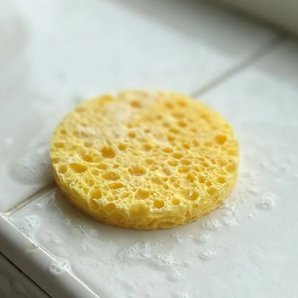 Cellulose facial sponge