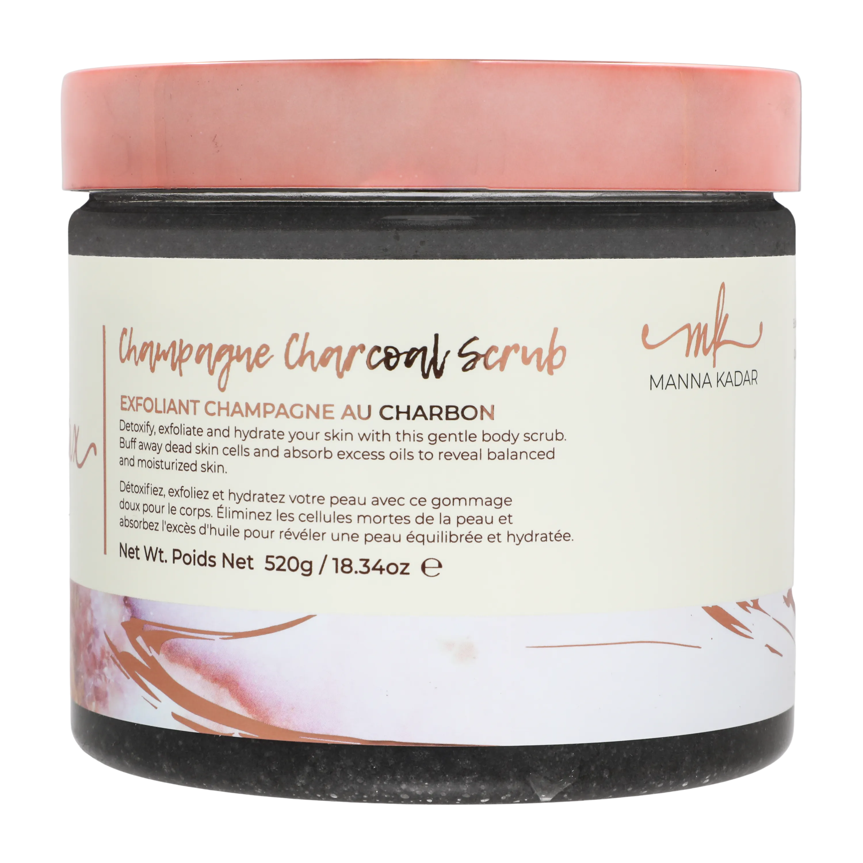 Champagne Charcoal Body Scrub