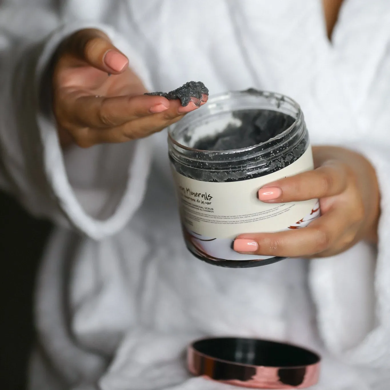 Champagne Charcoal Body Scrub