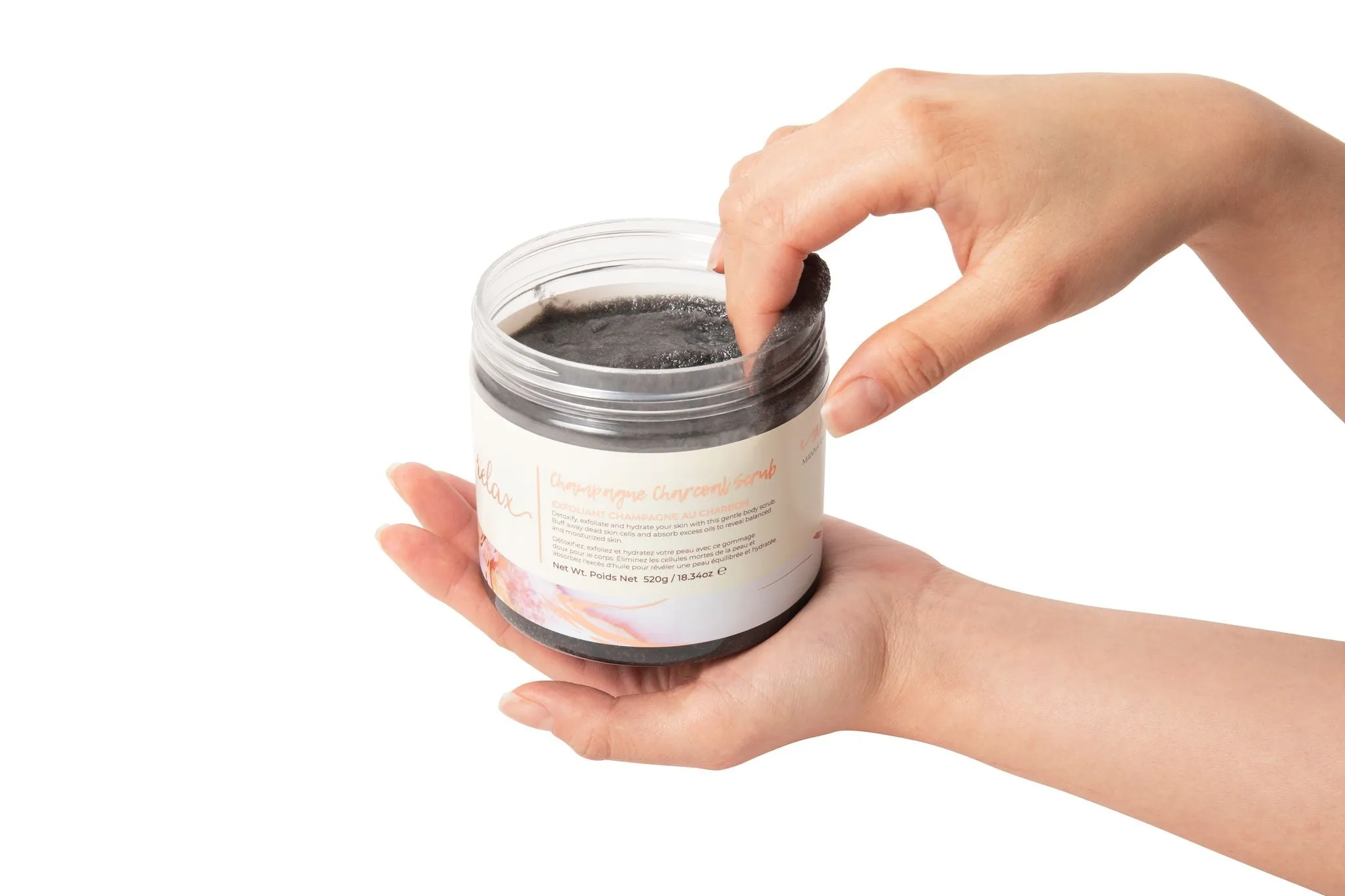 Champagne Charcoal Body Scrub