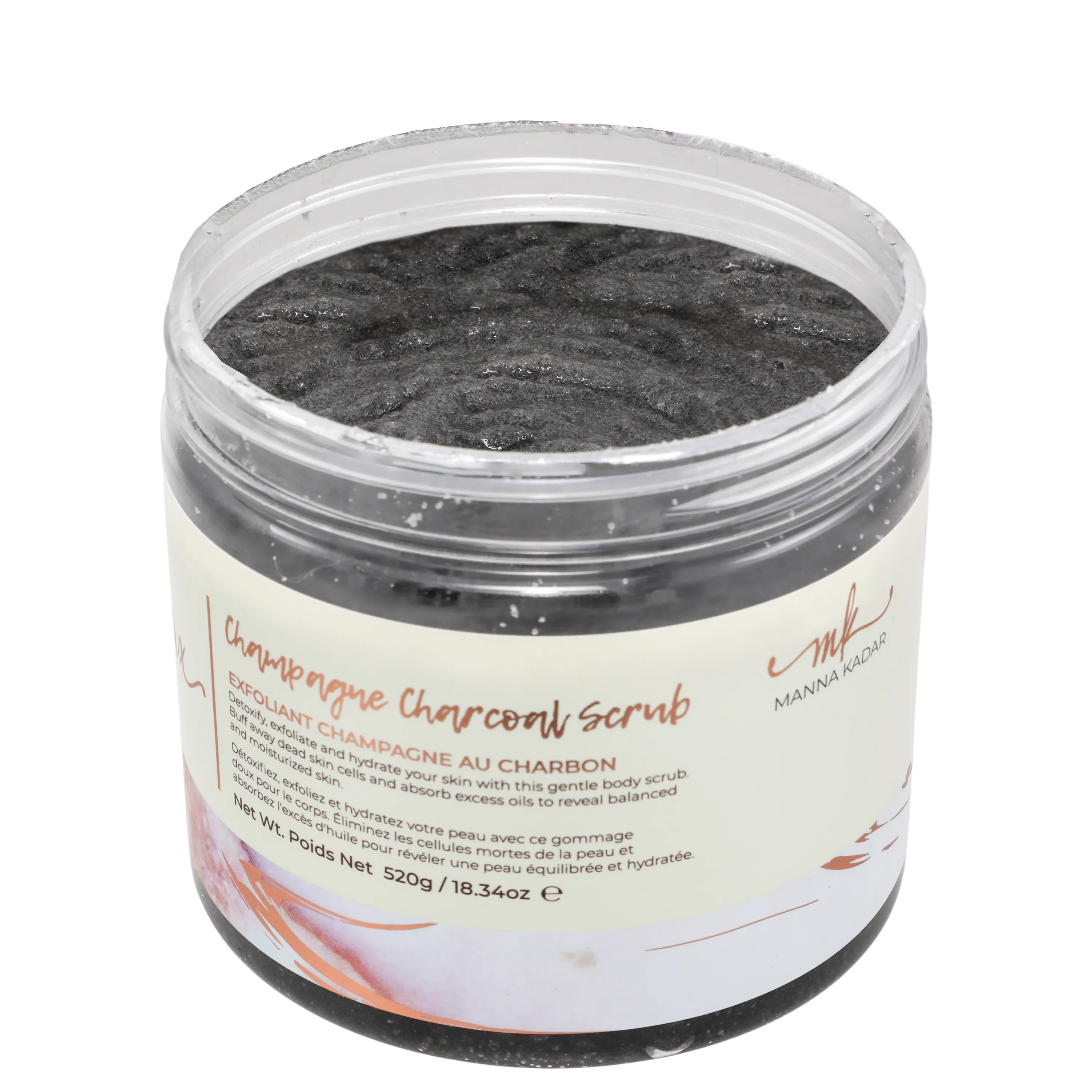 Champagne Charcoal Body Scrub