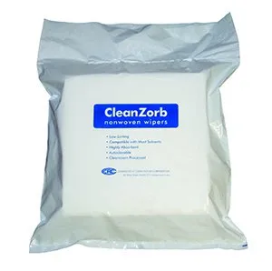 Cleanroom Wipe CCRC ISO Class 7 White NonSterile Cellulose / Polyester 12 X 12 Inch Disposable - Connecticut Clean Room  Mfr# CR12-150