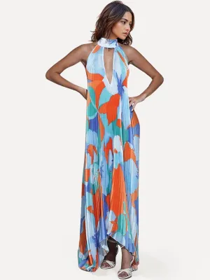 Colorful Flowing Sleeveless Dress