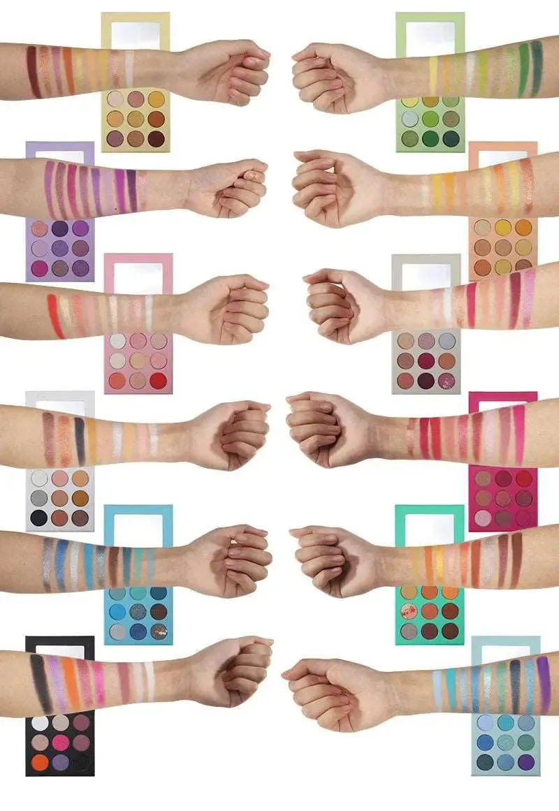 Colorful Luxury Vegan Eyeshadow Palette with Custom Branding Options