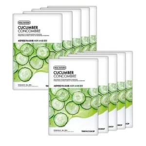 Cucumber Infusion Hydrating Facial Mask Collection - 10 Masks, 20g Each