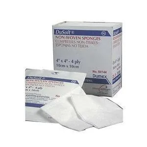 Dusoft Sterile Non-Woven Sponge 4" x 4", 4-Ply