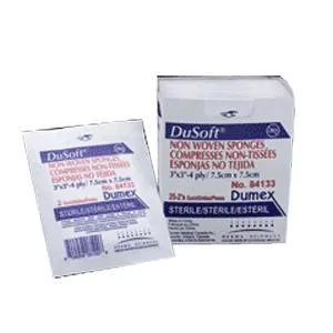Dusoft Sterile Non-Woven Sponge 4" x 4", 6-Ply