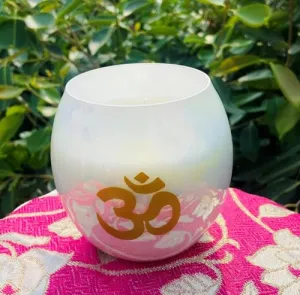 ELEGANTE HOMEZ Scented Jar Candle for Home Decoration Aroma Therapy OM Candles for Birthday Anniversary (Pack of 2)