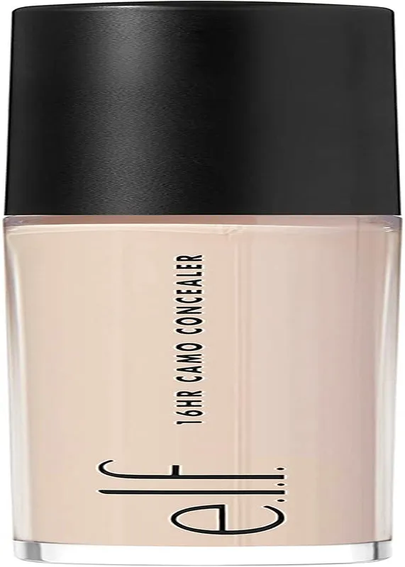e.l.f. 16HR Camo Concealer, Full Coverage & Highly Pigmented, Matte Finish, Light Ivory, 0.203 Fl Oz (6Ml)