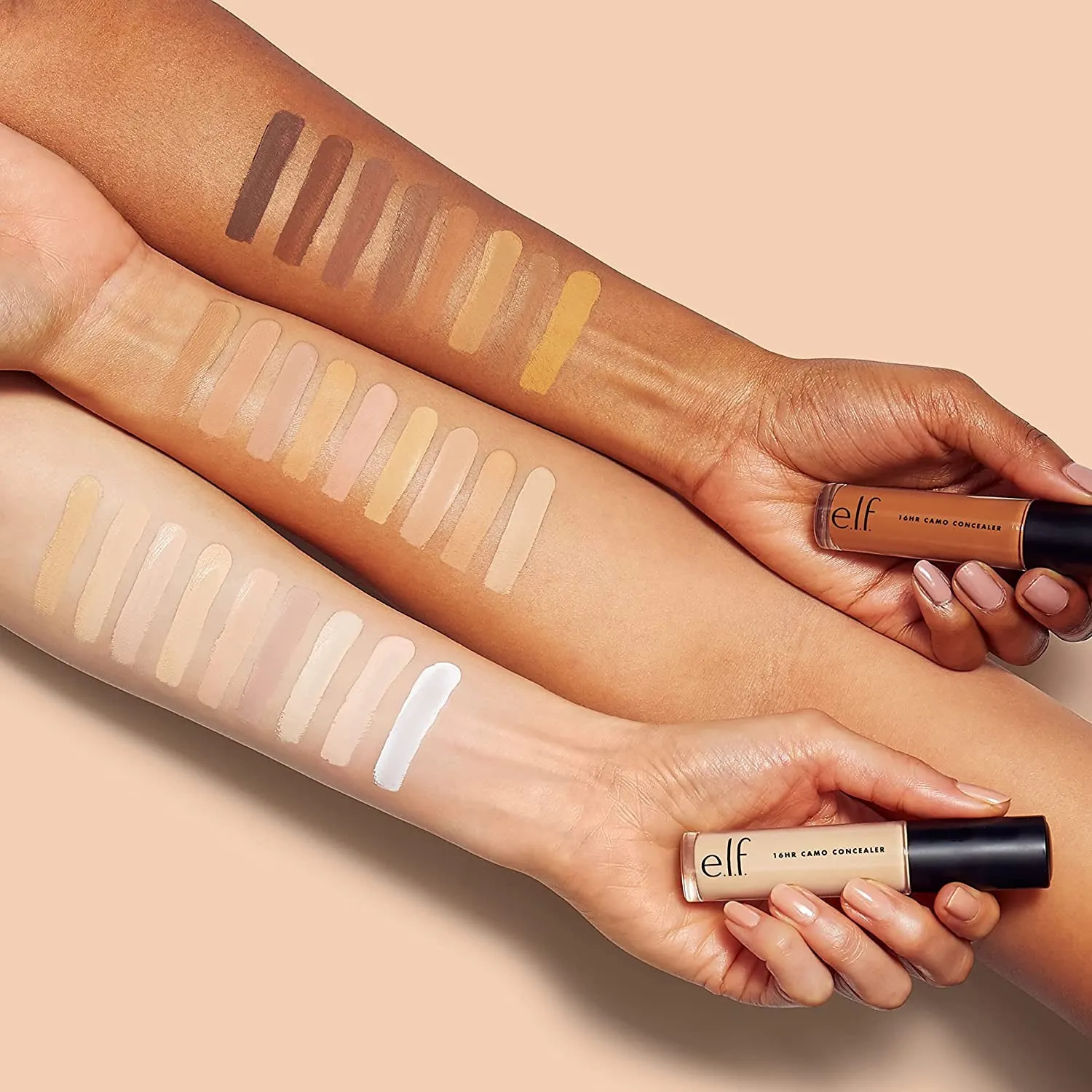 e.l.f. 16HR Camo Concealer, Full Coverage & Highly Pigmented, Matte Finish, Light Ivory, 0.203 Fl Oz (6Ml)