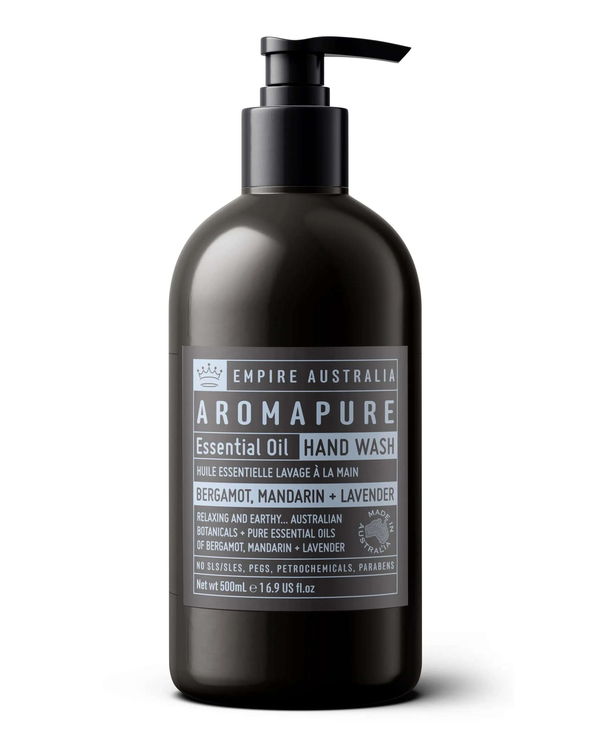 Empire Australia - Aromapure - Bergamot, Mandarin   Lavender Hand Wash 500ml