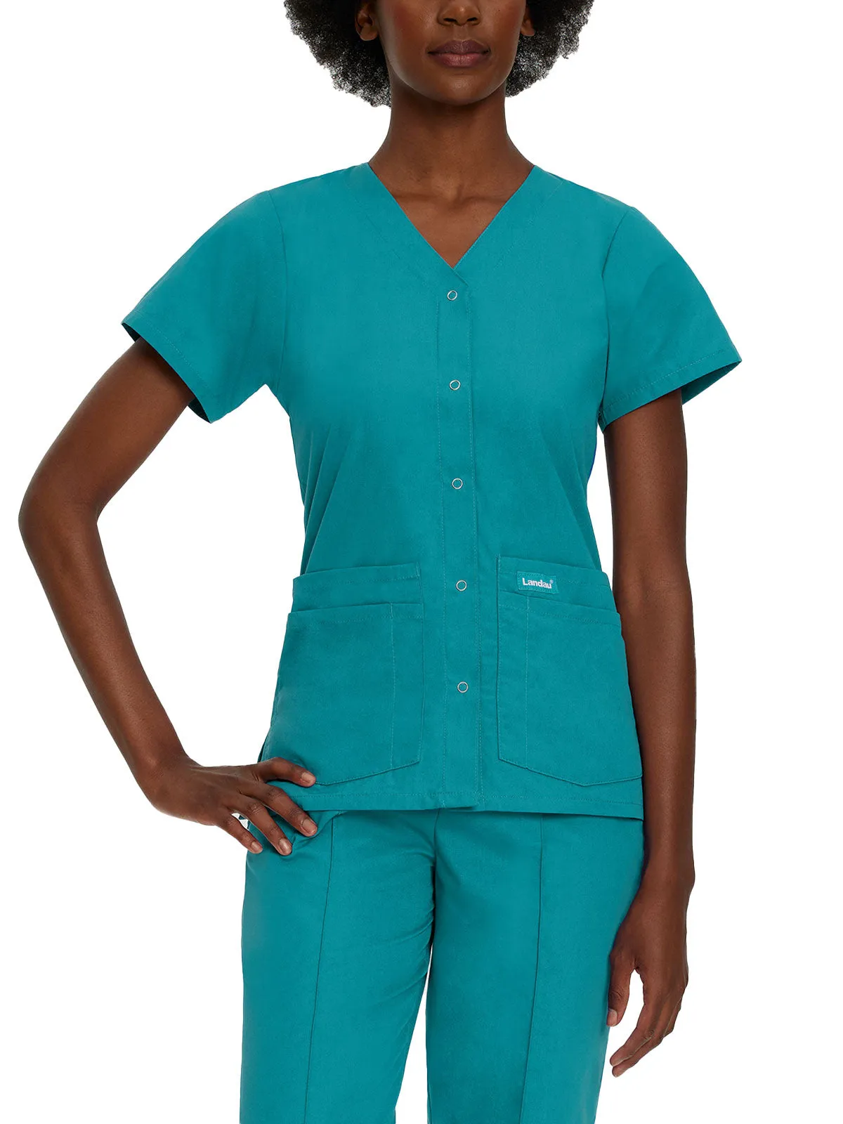 Essentials - Women's V-Neck Scrub Top