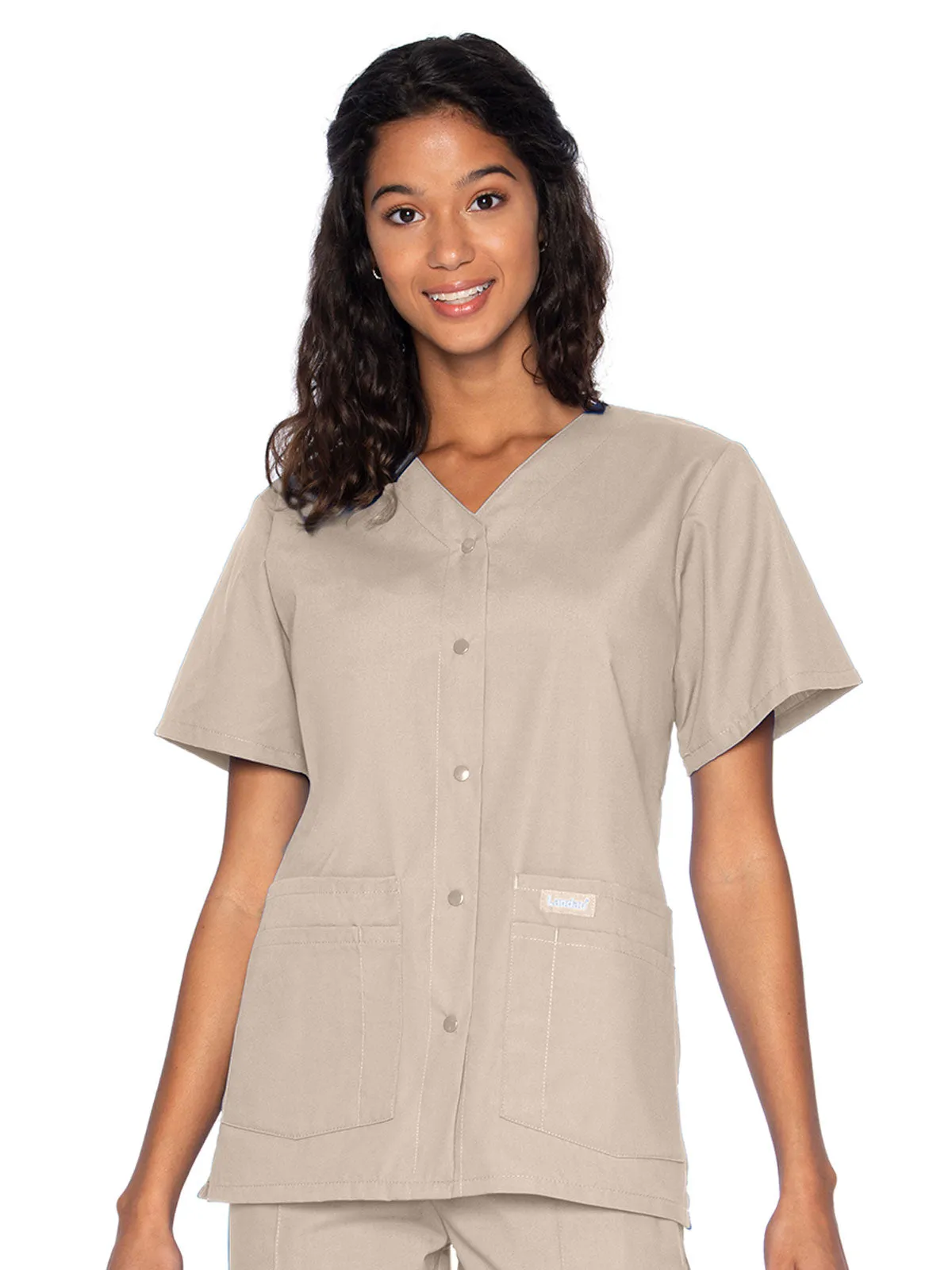 Essentials - Women's V-Neck Scrub Top