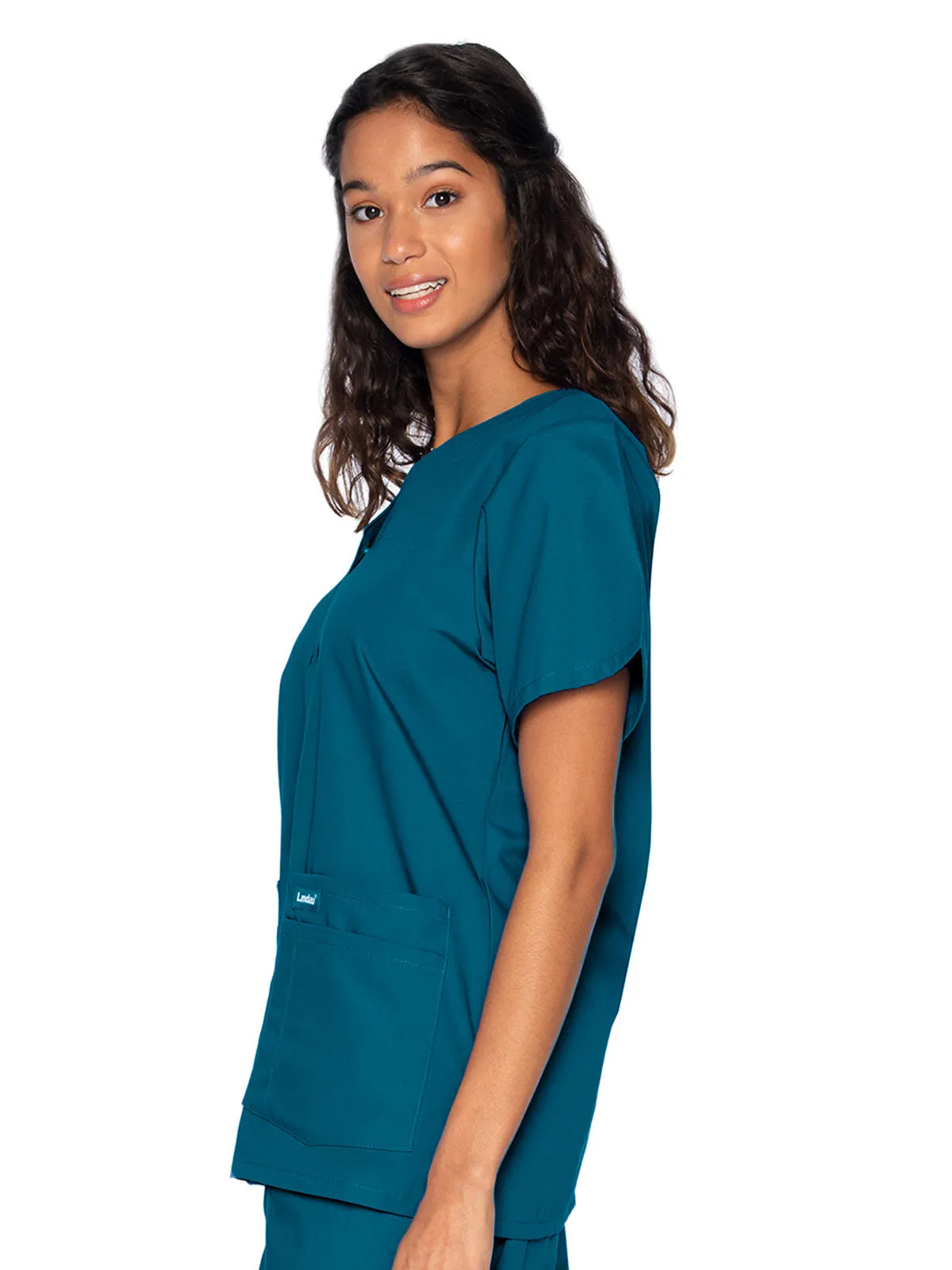 Essentials - Women's V-Neck Scrub Top