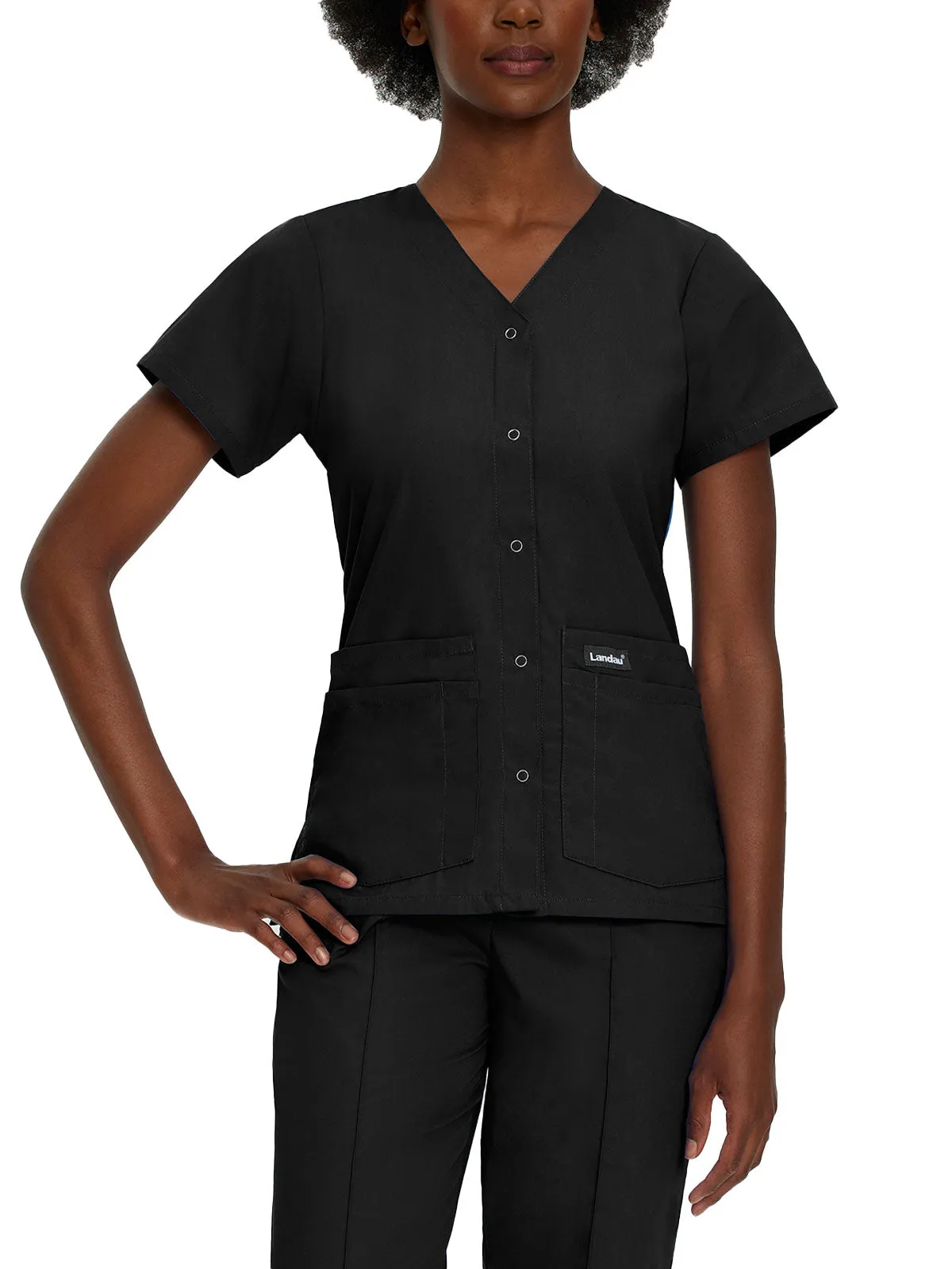 Essentials - Women's V-Neck Scrub Top
