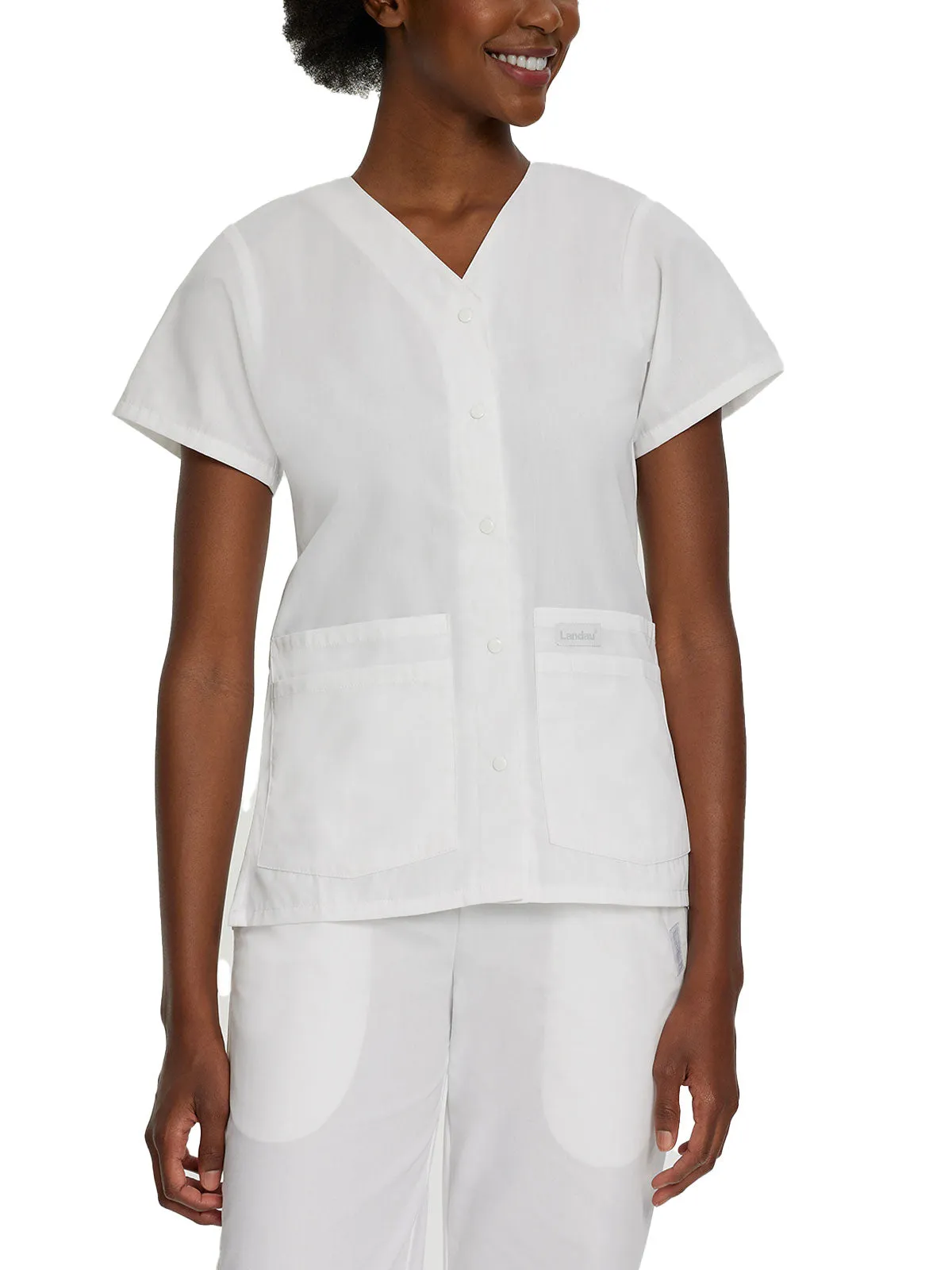 Essentials - Women's V-Neck Scrub Top