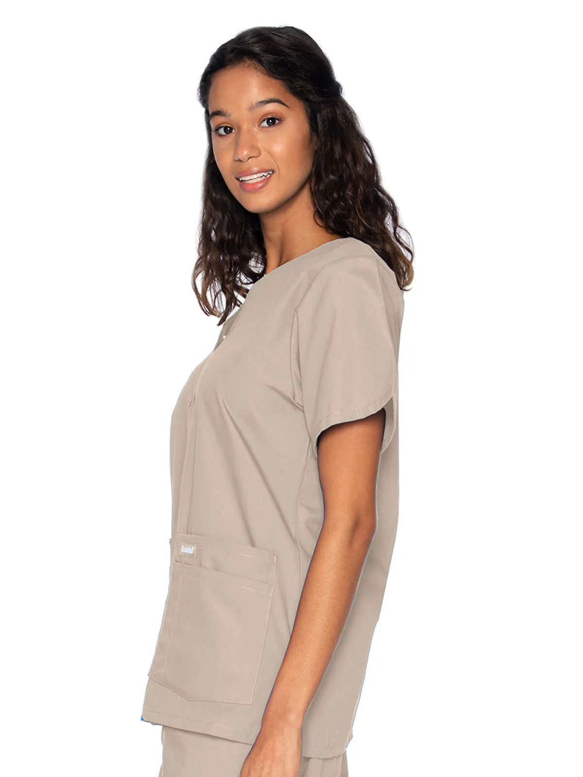 Essentials - Women's V-Neck Scrub Top