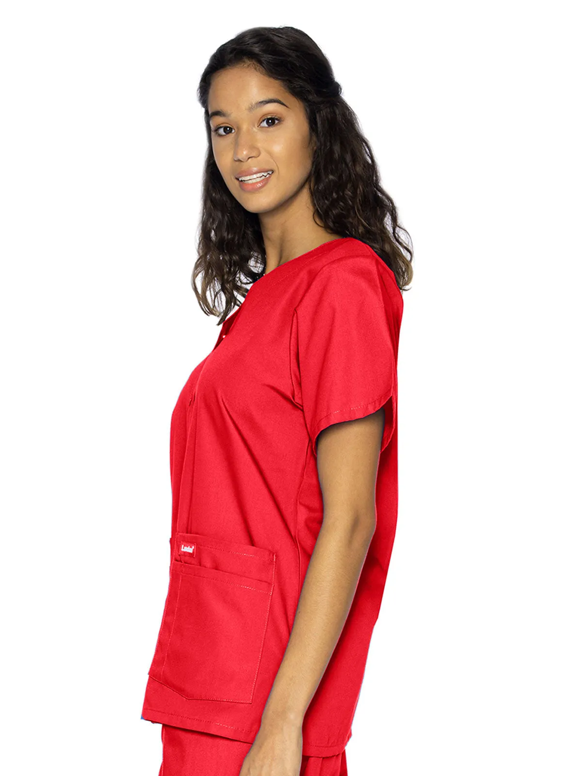 Essentials - Women's V-Neck Scrub Top