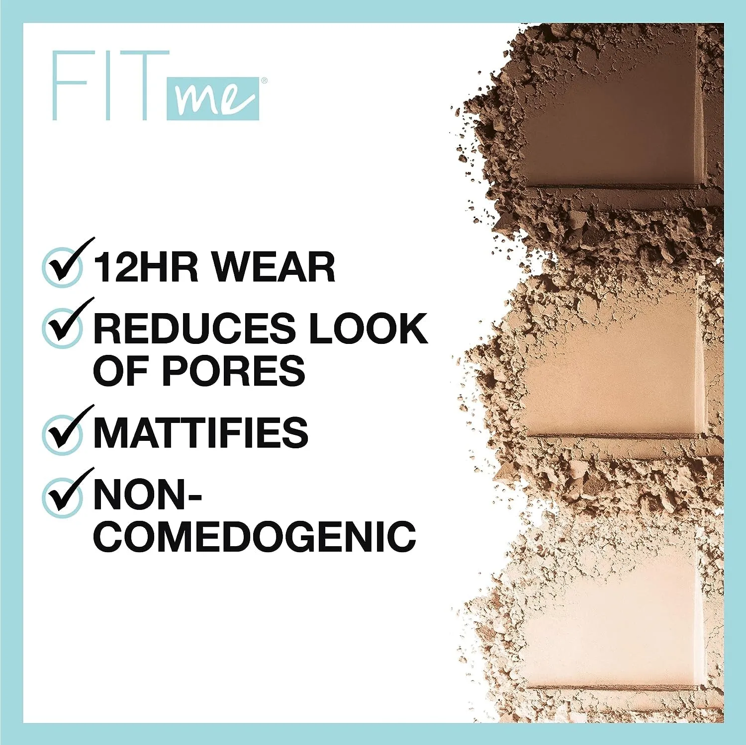 Fit Me Matte   Poreless Pressed Face Powder Makeup & Setting Powder, Classic Ivory, 1 Count
