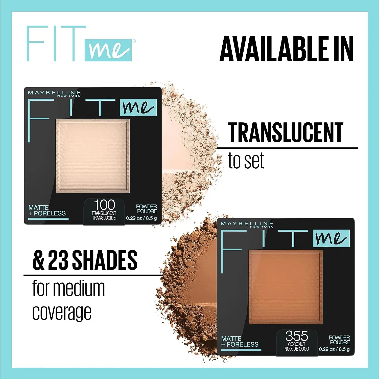 Fit Me Matte   Poreless Pressed Face Powder Makeup & Setting Powder, Classic Ivory, 1 Count