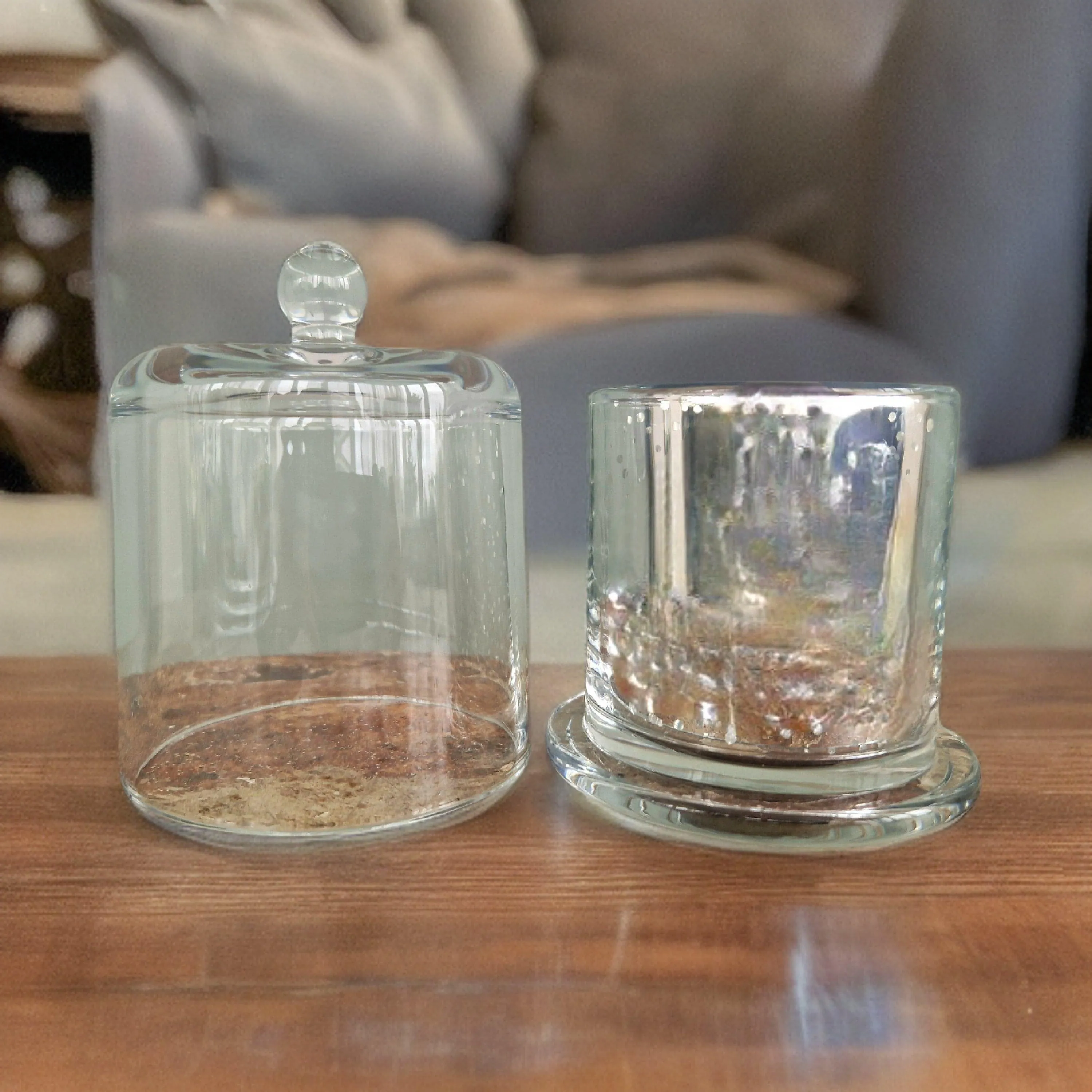 Glass Bell Jar Candles