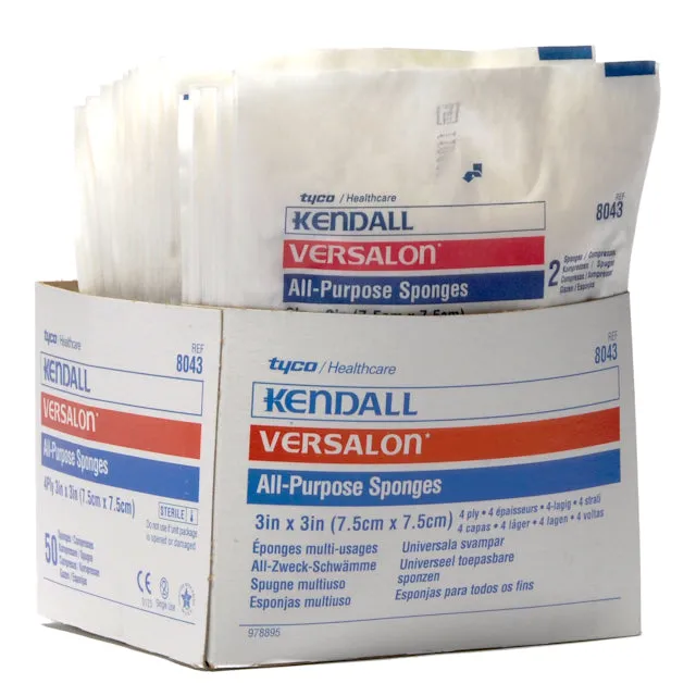 Kendall Versalon™ Sterile Non-Woven Sponge, 4-Ply, 2s