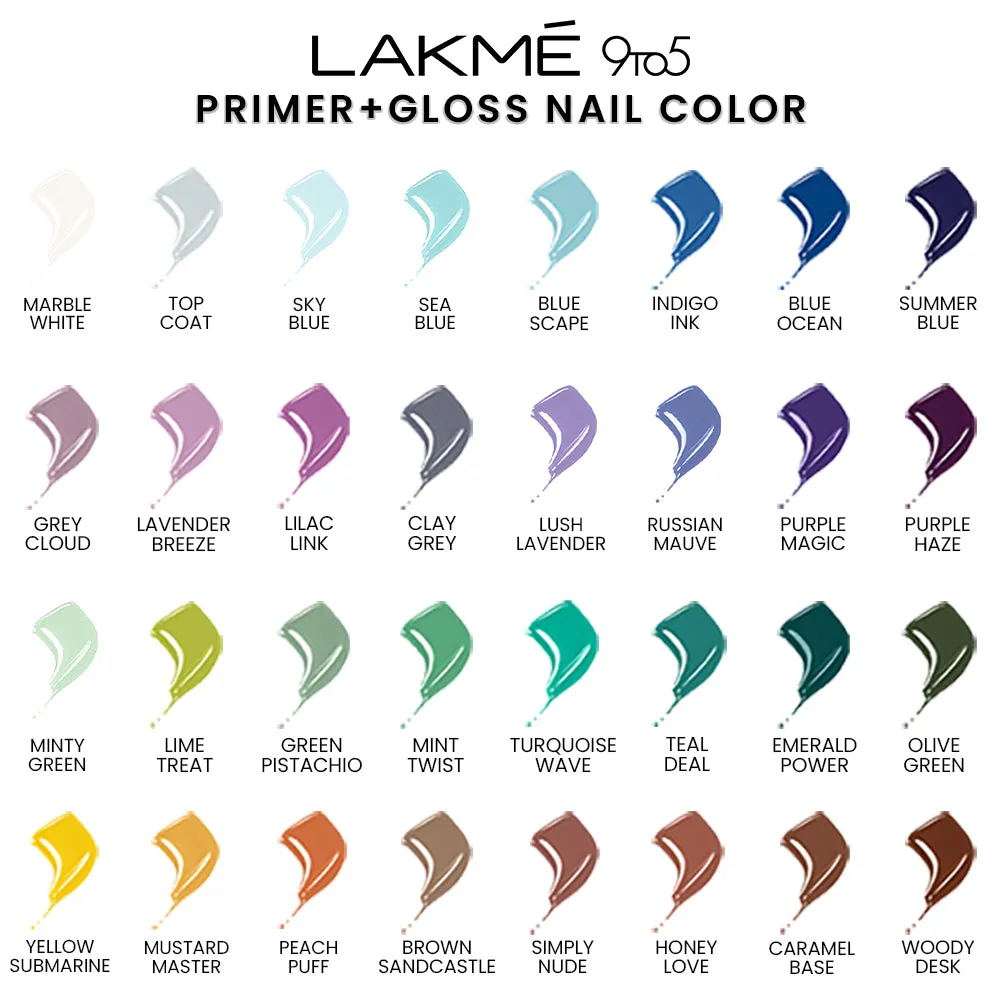 Lakmē 9 to 5 Primer   Gloss Nail Color
