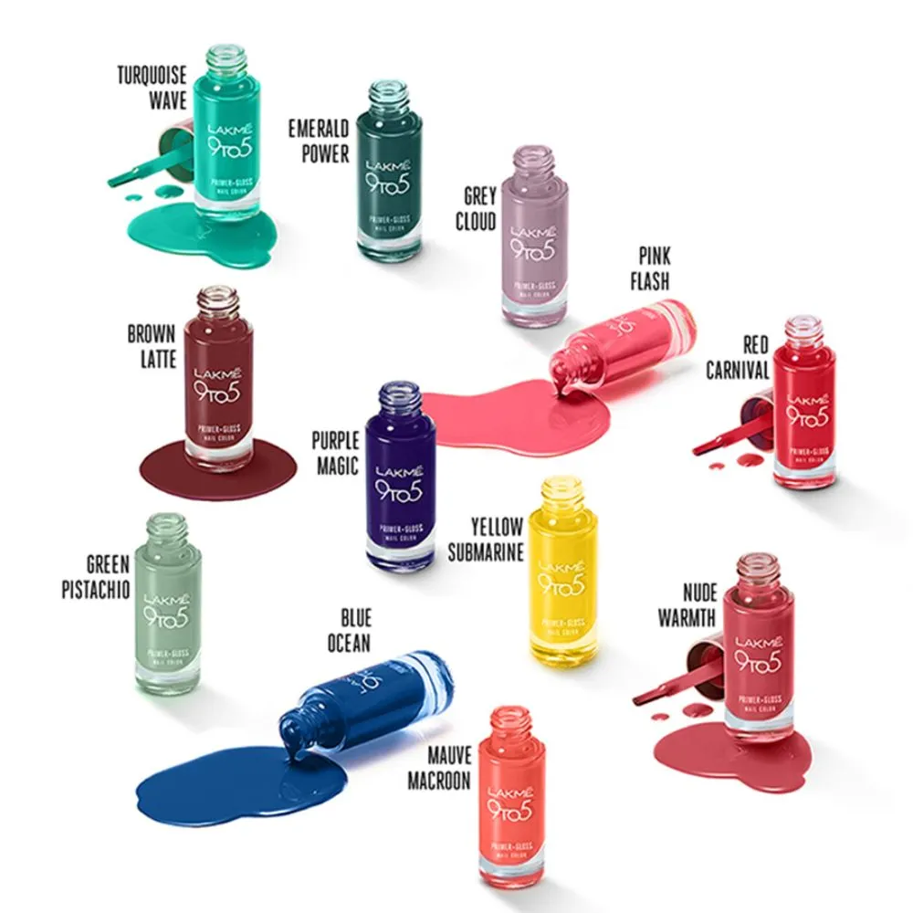 Lakmē 9 to 5 Primer   Gloss Nail Color