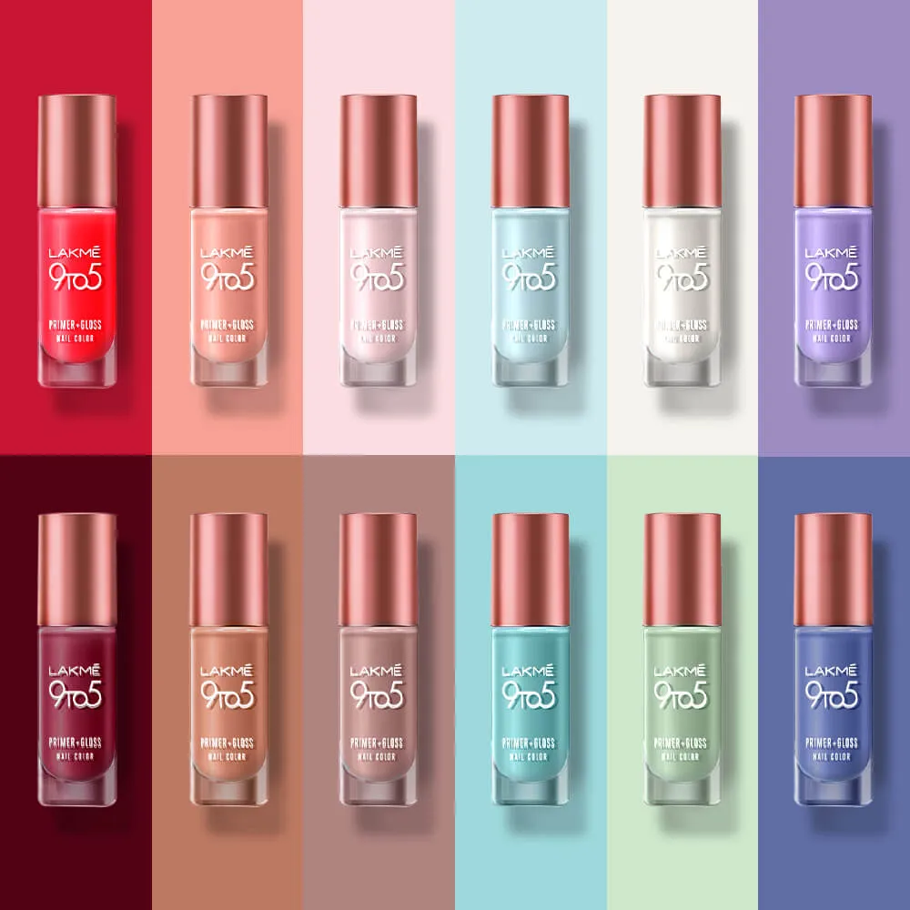 Lakmē 9 to 5 Primer   Gloss Nail Color