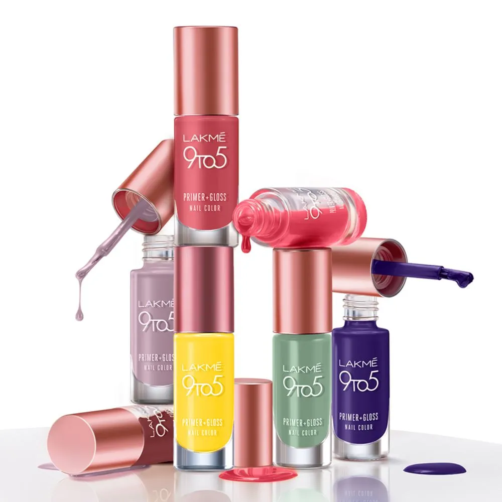 Lakmē 9 to 5 Primer   Gloss Nail Color