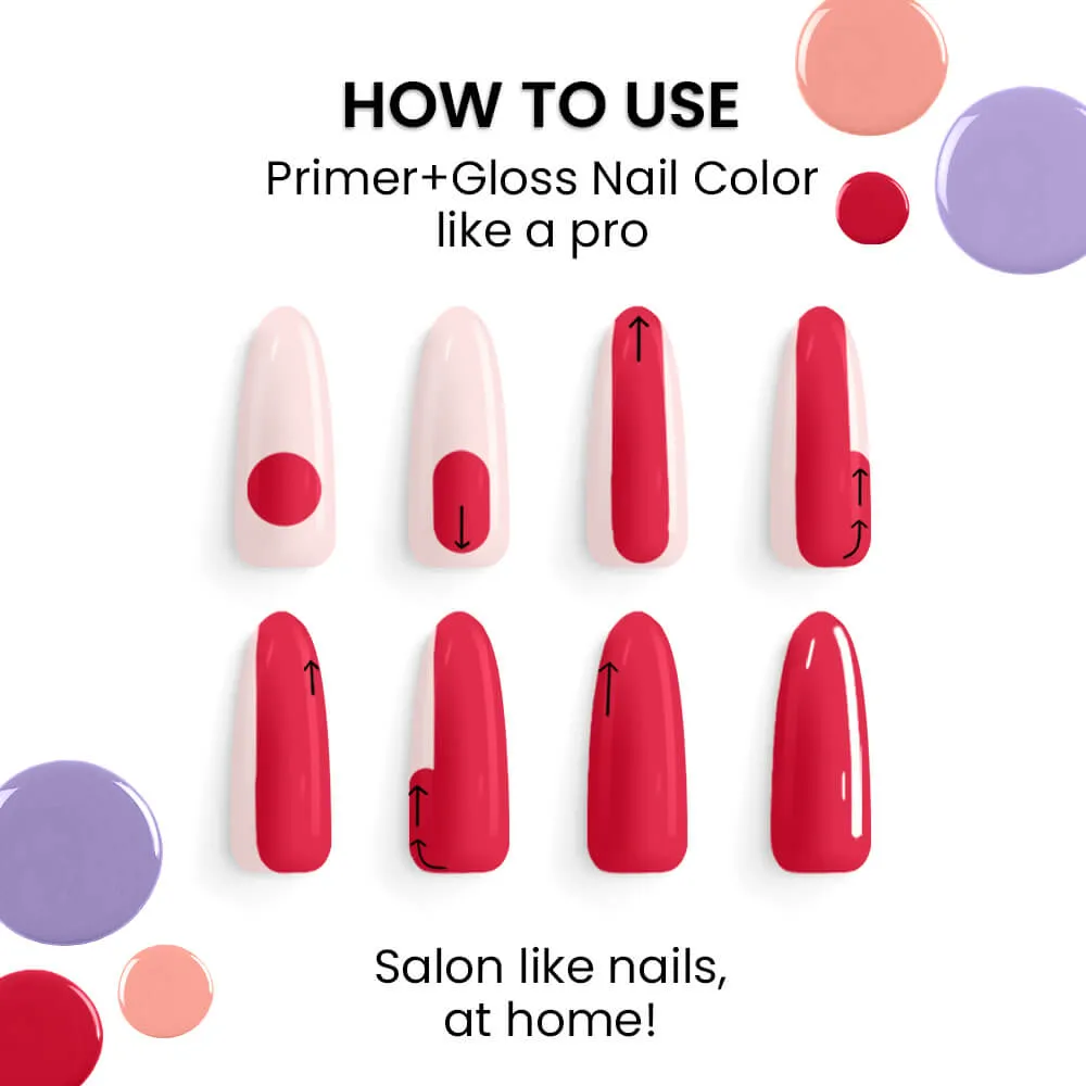 Lakmē 9 to 5 Primer   Gloss Nail Color