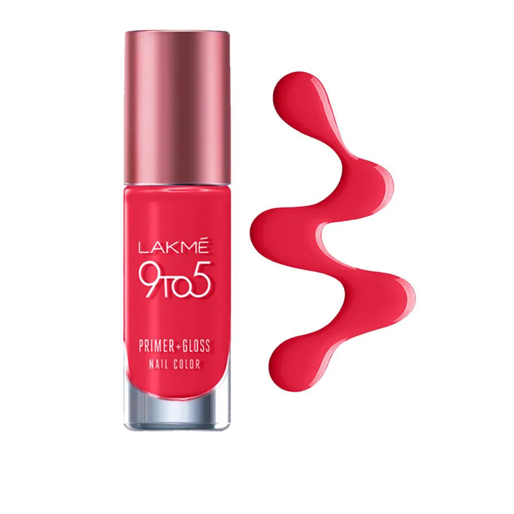 Lakmē 9 to 5 Primer   Gloss Nail Color