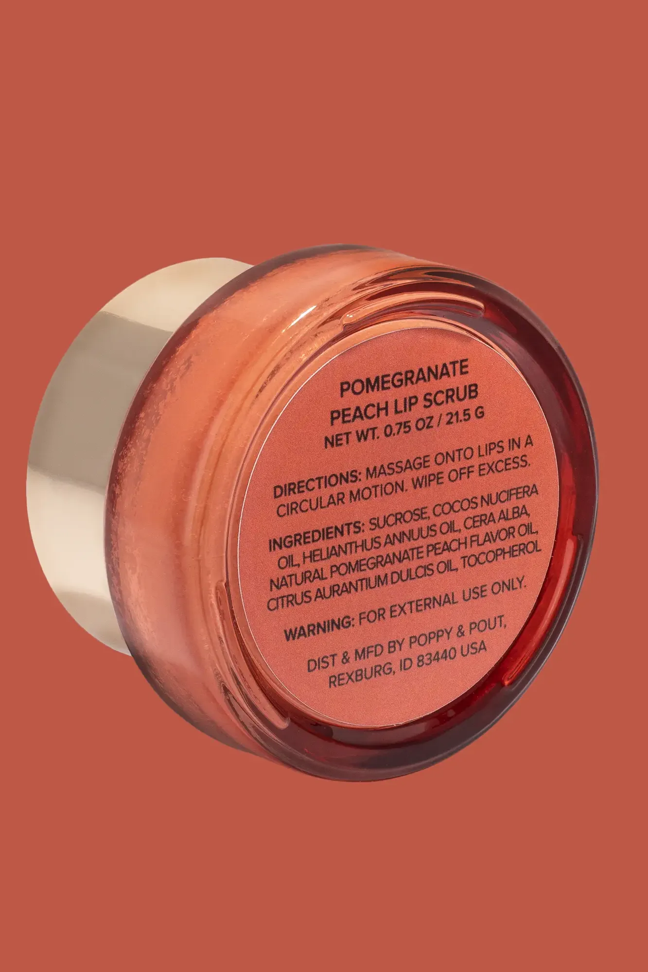 Lip Scrub, Pomegranate Peach