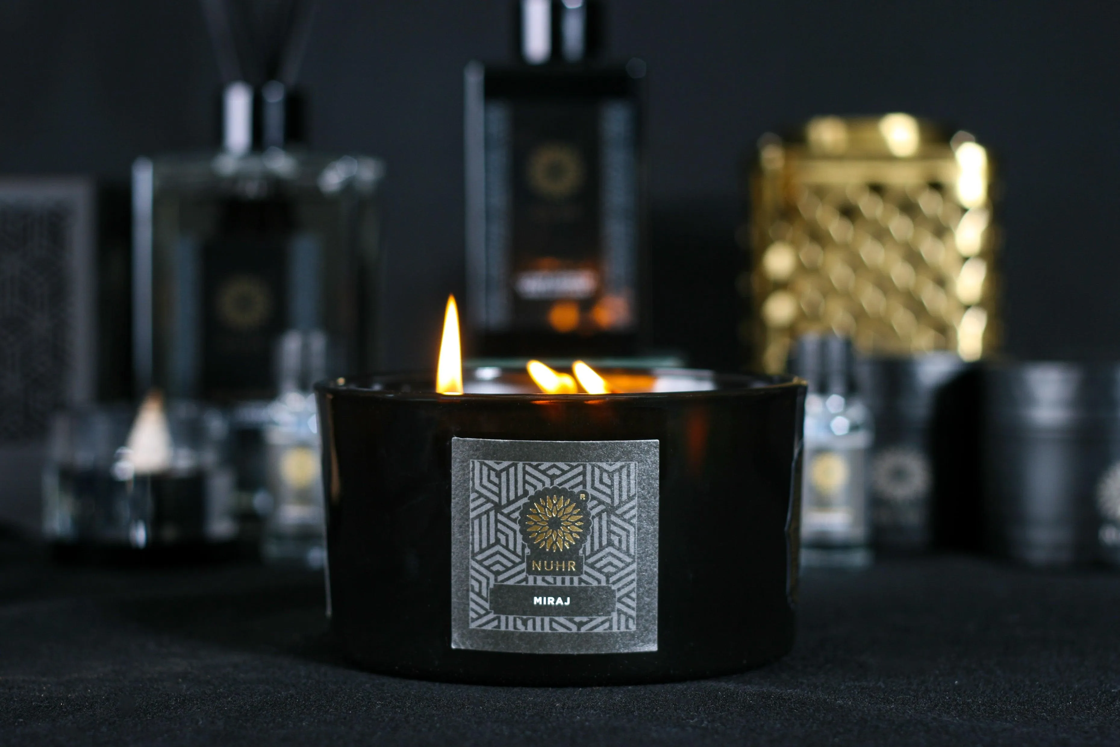 Luxury 3 Wick Candle by NUHR Home - Miraj