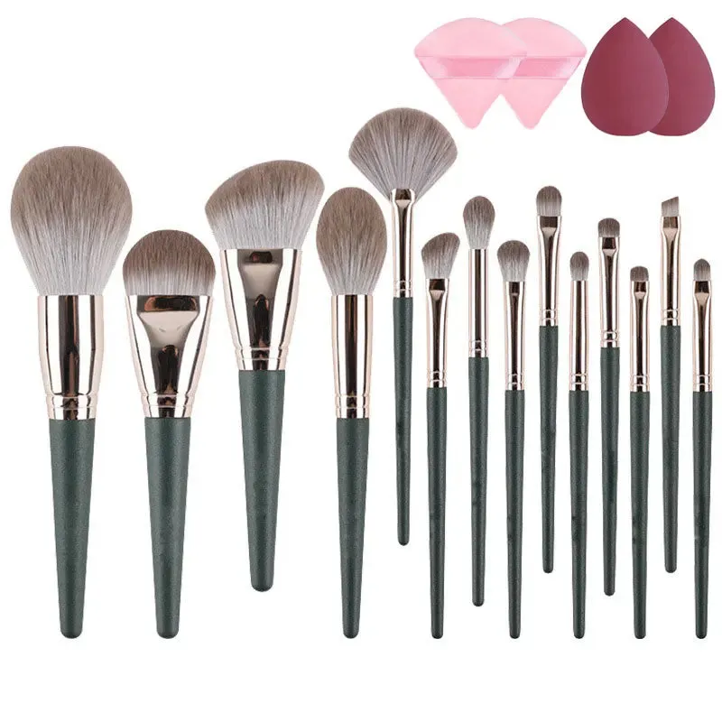 Makeup Brushes Set With 4 Sponge Puff for Women Complete Kit