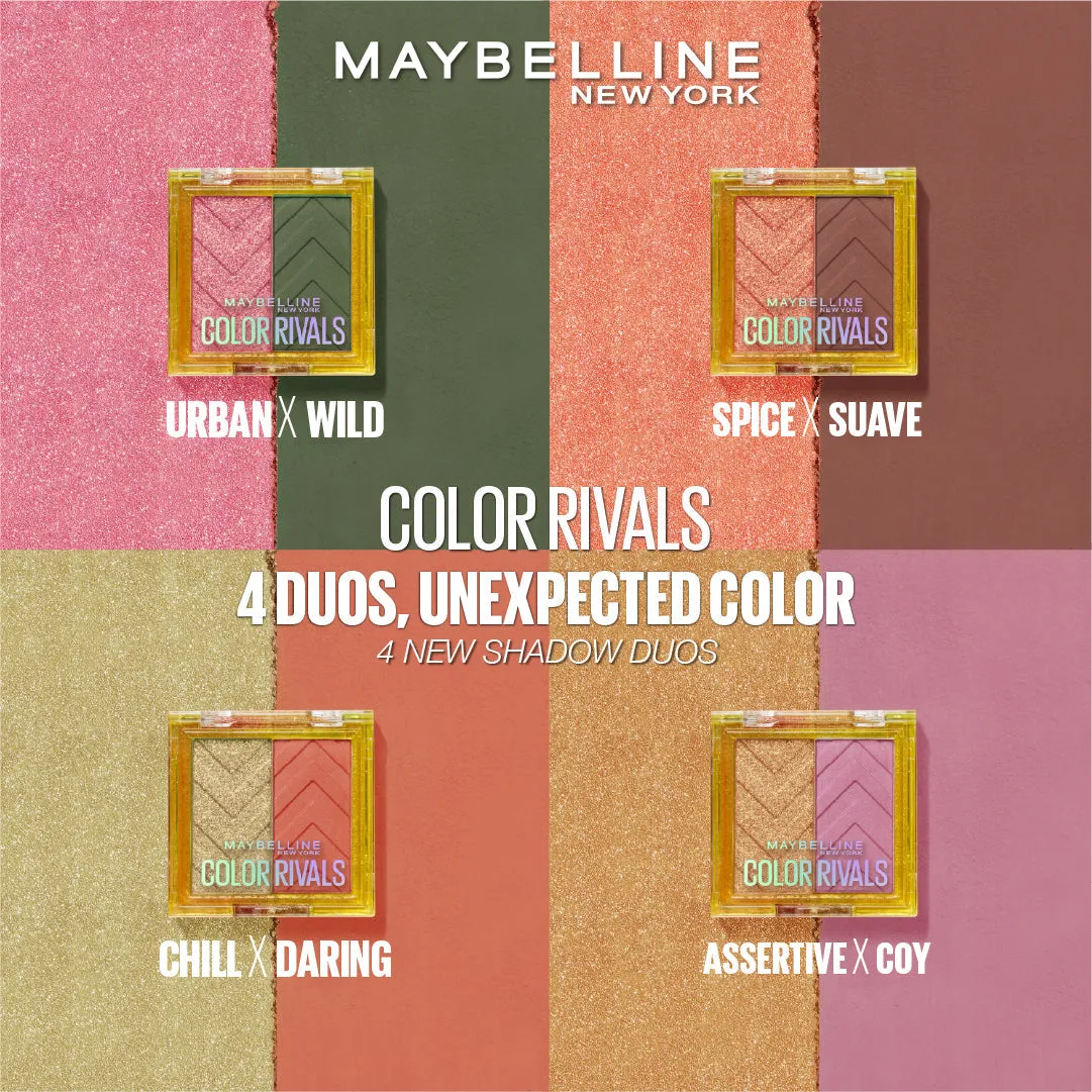 Maybelline New York Color Rivals Eyeshadows Spicy X Suave