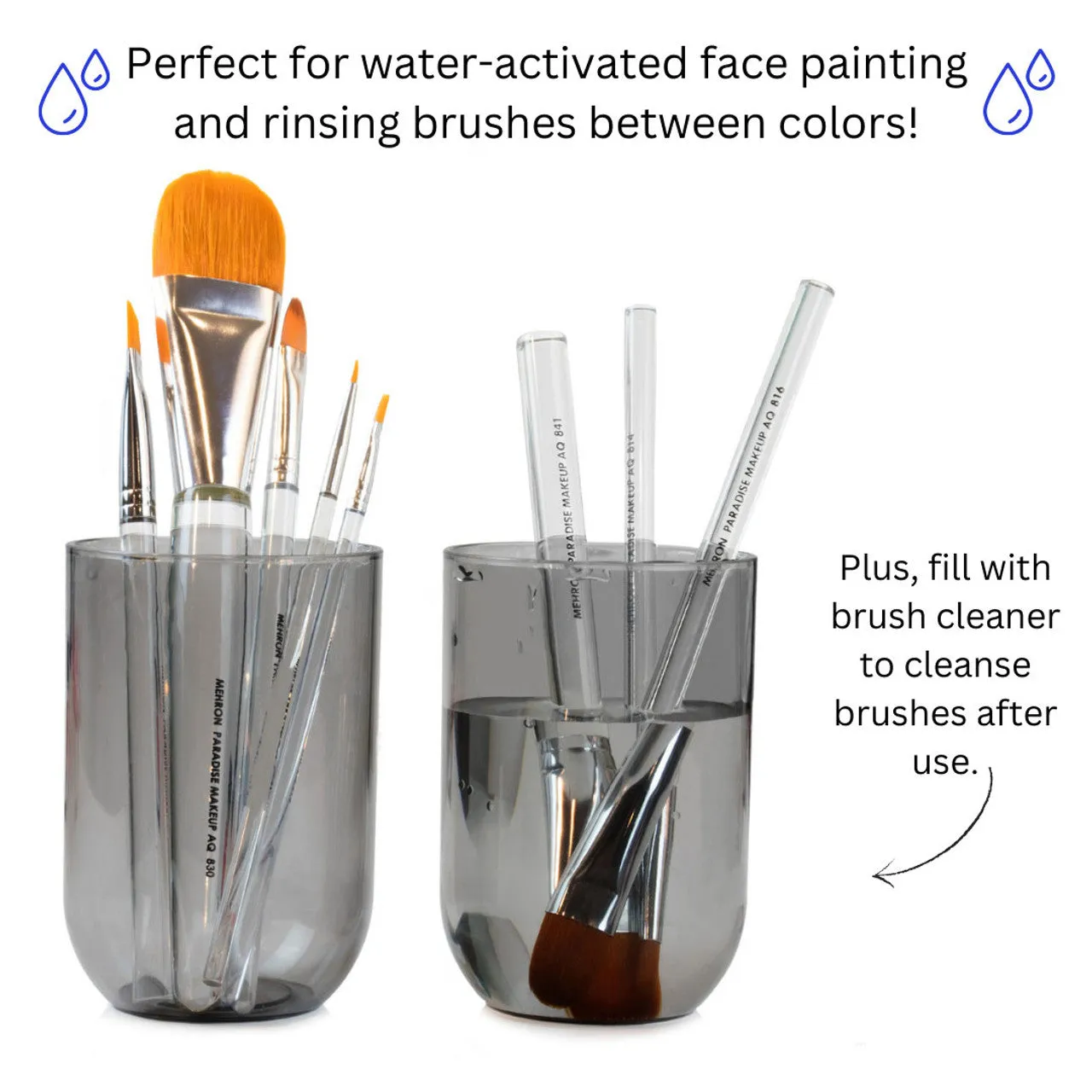 Mehron Paradise AQ 8 Piece Brush Set