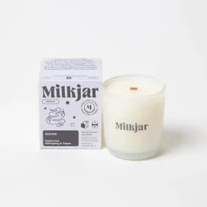 Milk Jar Candle Co Aurora - Mahogany Teakwood & Aspen Coconut Soy 8oz Candle