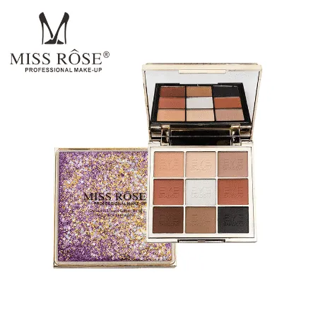 MISS ROSE Professional Makeup 9 Color Eye Shadow Palette