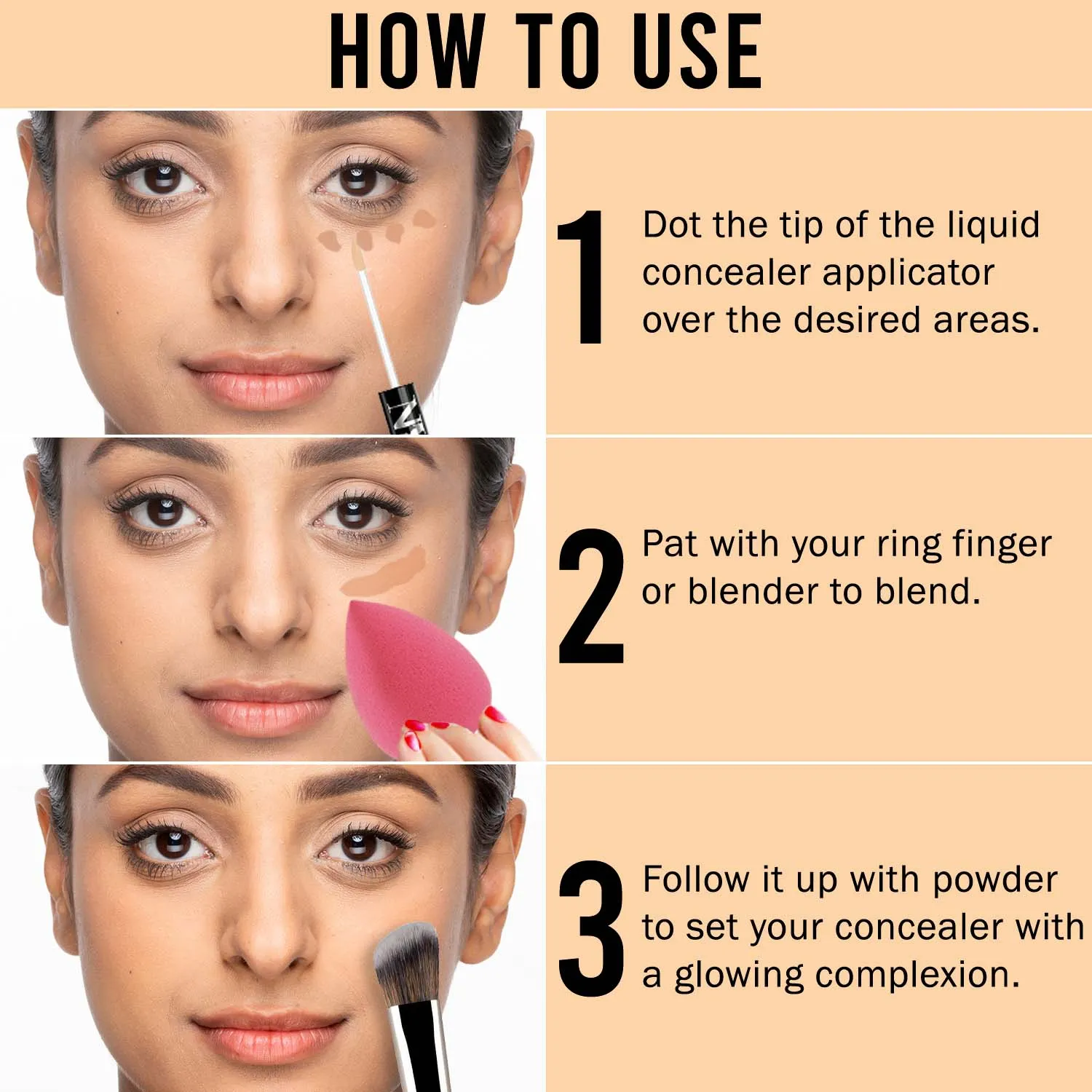 NY Bae Conceal & Conquer Liquid Concealer - Fair 01 (4 ml) | Fair Skin | Hides Imperfections | Full Coverage | Long Wear | Water Resistant
