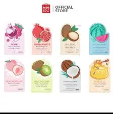 Pack of 3 | Fruit Series Hydrating Facial Sheet Mask (Coconut)