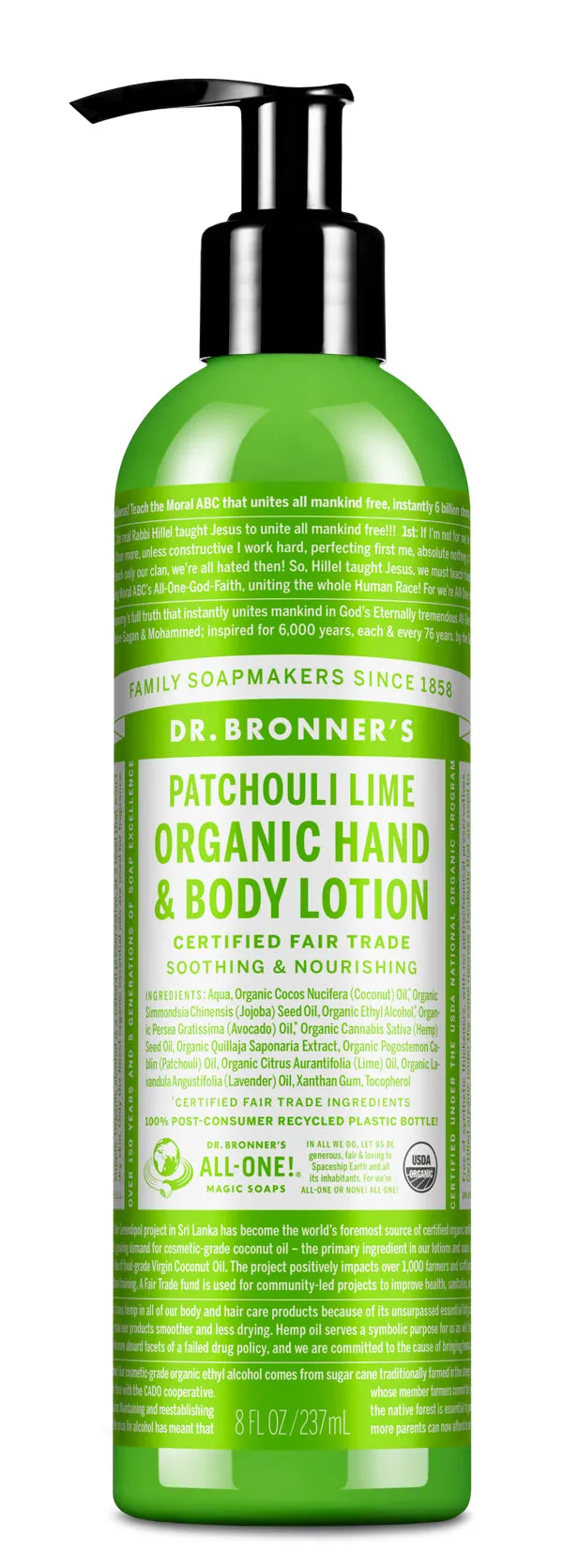 Patchouli Lime - Organic Lotions
