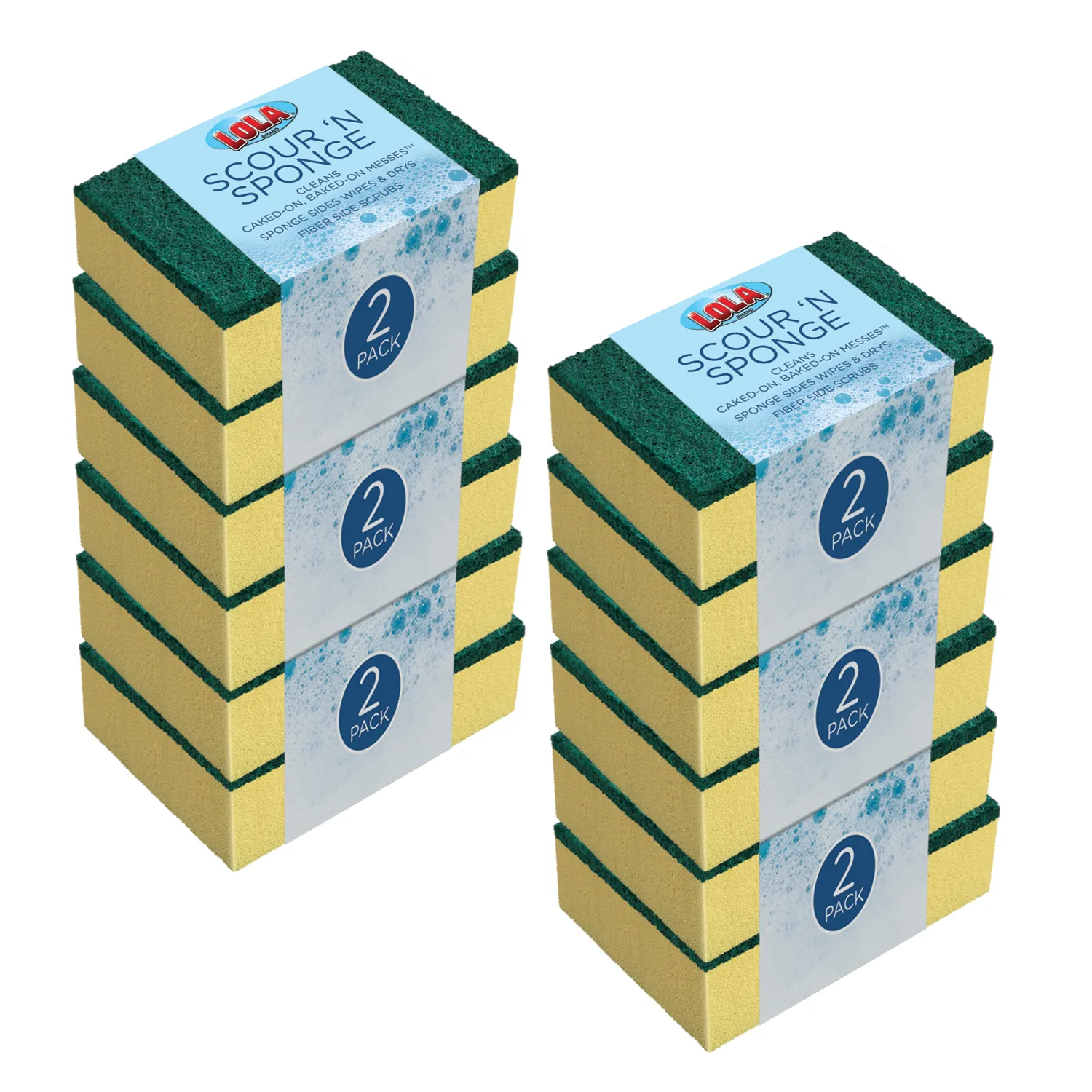 Pot Brite Scour n' Sponge - 12 pack