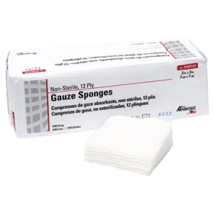 Pro Advantage Gauze Sponge, 4" x 4", 8-Ply, Non-Sterile